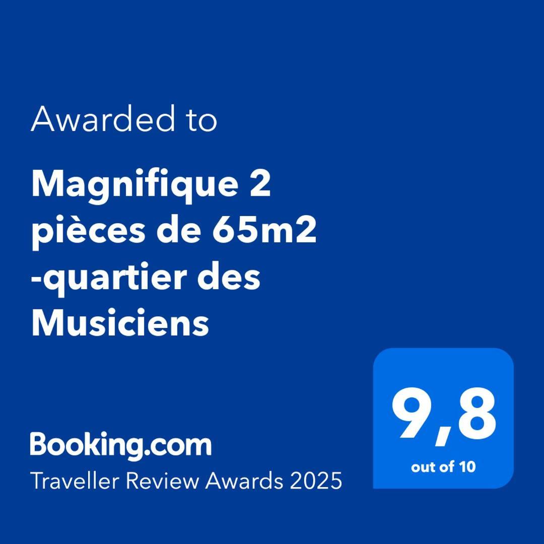 Magnifique 2 Pieces De 65M2 -Quartier Des Musiciens Appartement Nice Buitenkant foto
